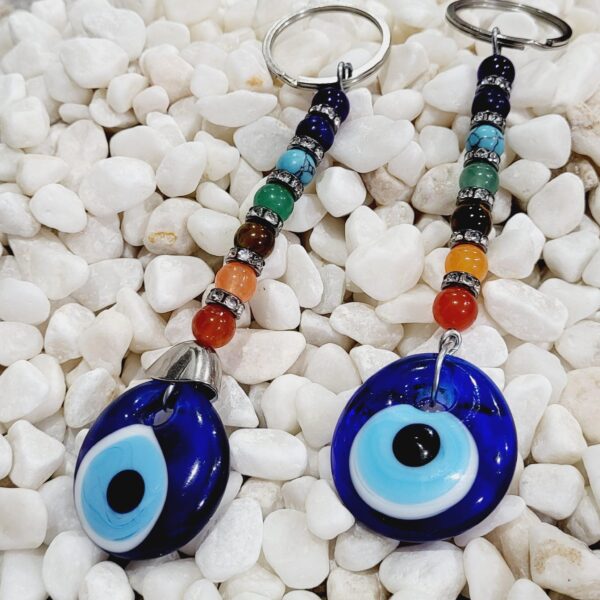 Chakra beads Evil Eye Key Chain