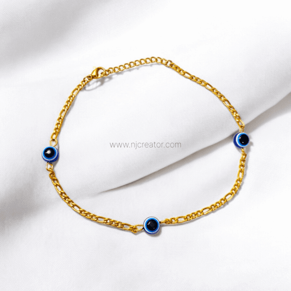 Evil Eye 18k Gold plated Anklet AK01