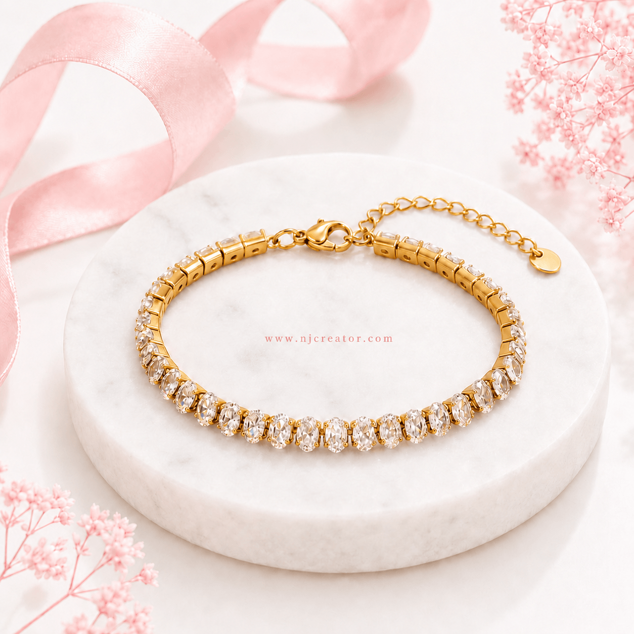 "GB123" | 18K Gold Plated Anti-Tarnish Bracelet | Everyday Wear | NJ Creator - Image 3