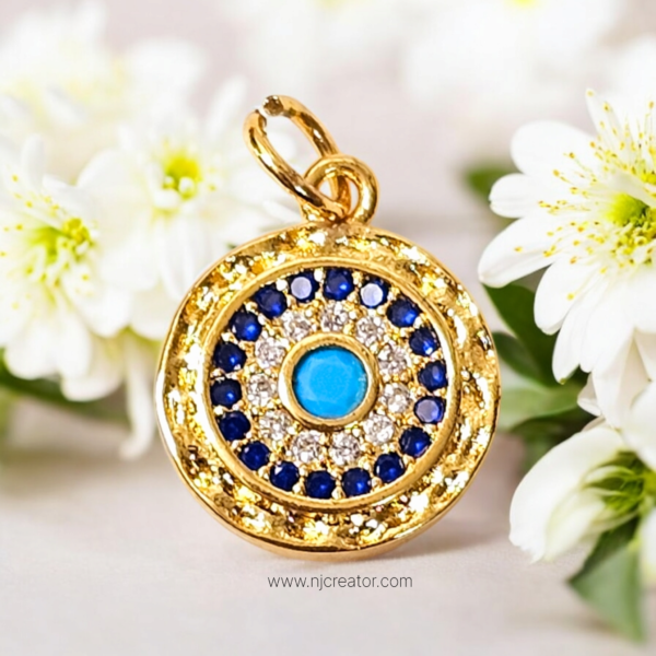 Evil Eye 18k Gold Plated Pendent - D2