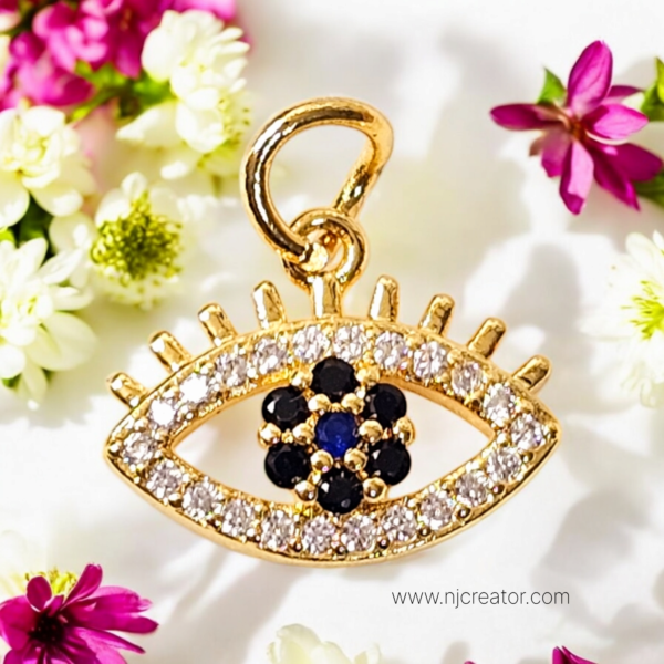 Evil Eye Gold Plated Pendant - D9