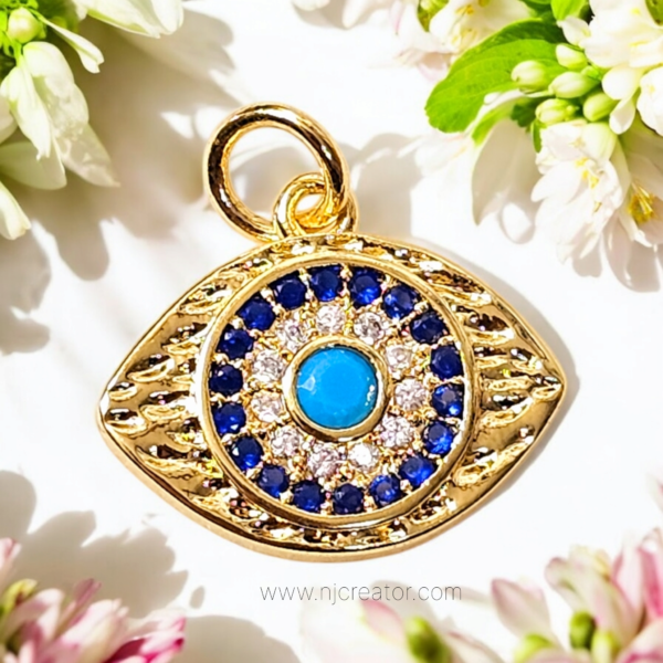 Evil Eye Gold Plated Pendent - D1