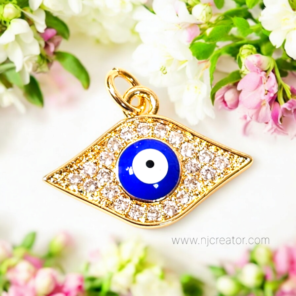 Evil Eye Gold Plated Pendent - D5