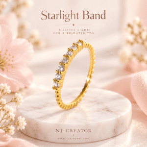 "R0042" 18K Gold Plated Ring "Size 7 Only" Everyday Fashion Jewelry | NJCREATOR