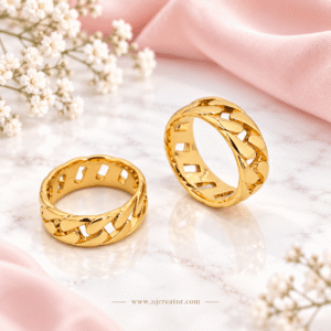 "R0041" 18K Gold Plated Ring suitable for Men and Women Both – Elegant Everyday Fashion Jewelry
