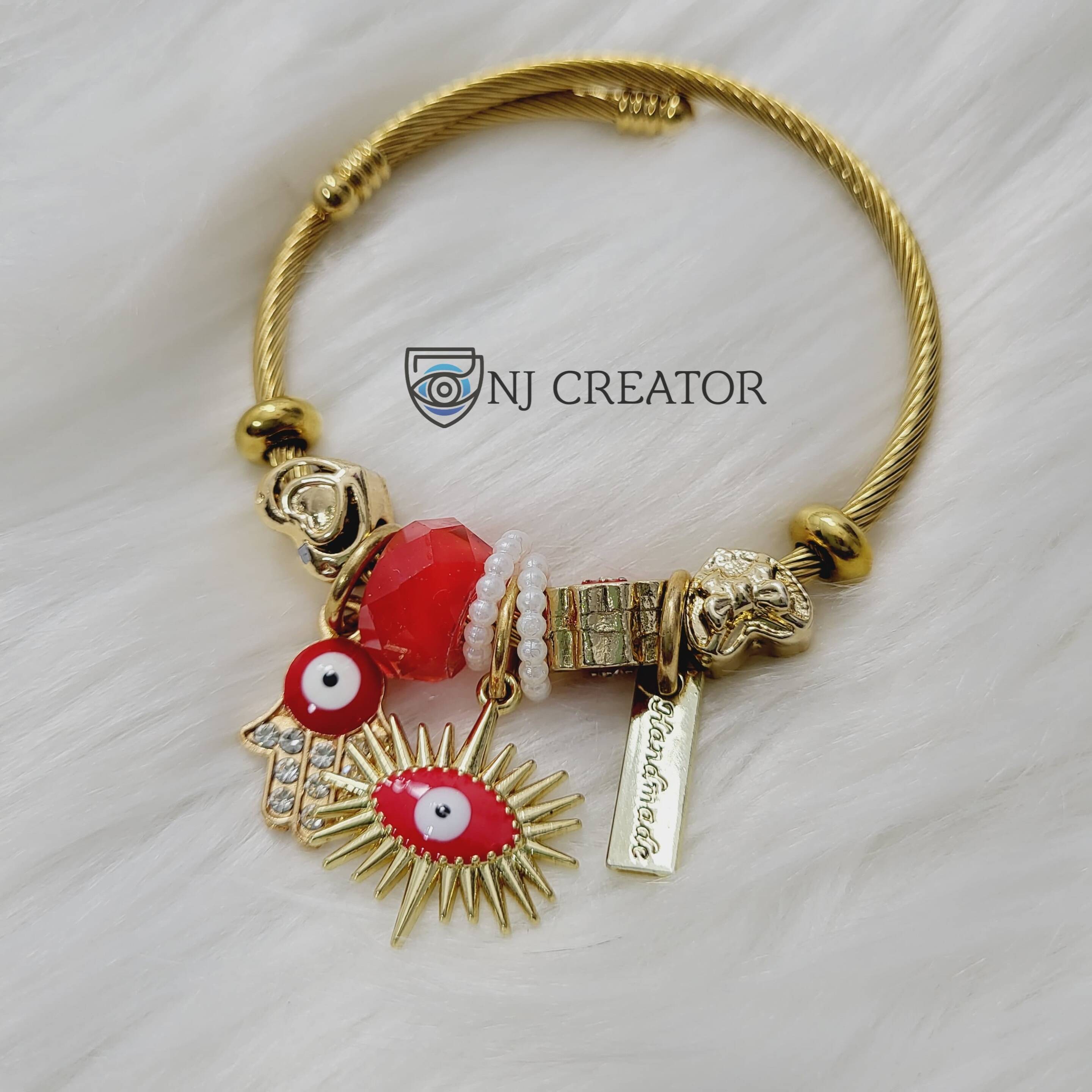 Red Evil Eye Bracelet NJ Creator