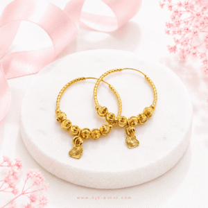 "E001" 24K Gold Plated Indian Valiya - ਵਾਲੀਆਂ  Earrings – Long Lasting Traditional Hoop Earrings for Women | Different Sizes Available