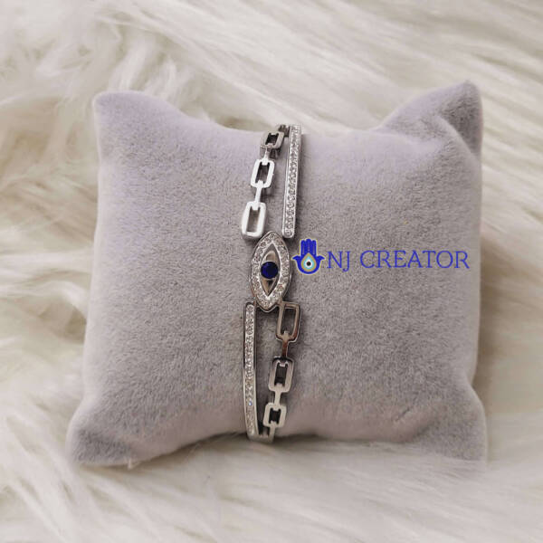 Silver Evil Eye Bracelet D1