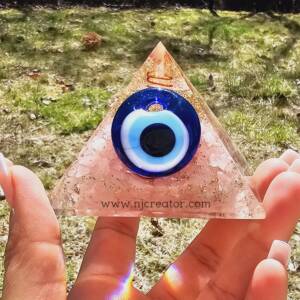 Evil Eye Pyramid S2 – Rose Quartz For Relationship