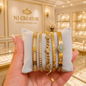 "STK004" 18K Gold Plated Bracelet Stack Set for Women | Anti-Tarnish Bracelets | NJ Creator