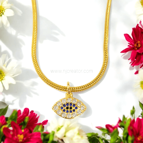 Evil Eye Necklace N21 - 18k Gold plated
