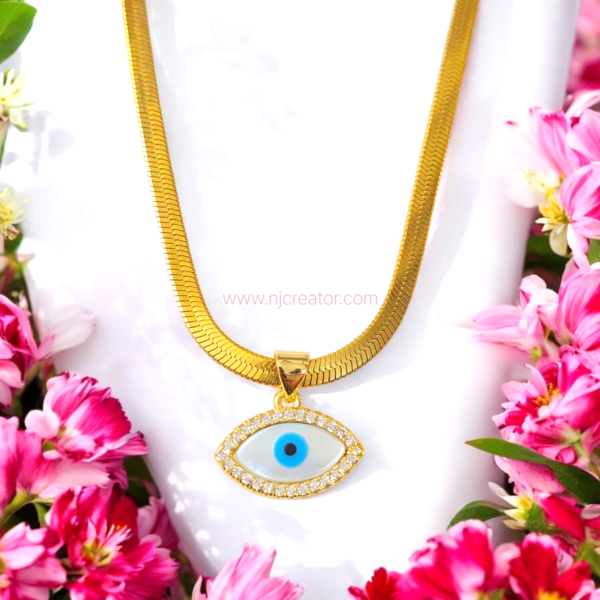 Evil Eye Necklace N15 - 18K Gold plated