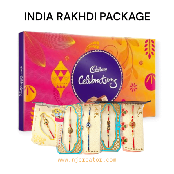 RAKHDI PACKAGE FOR INDIA - CHOCOLATE WITH 5 RAKHDIES