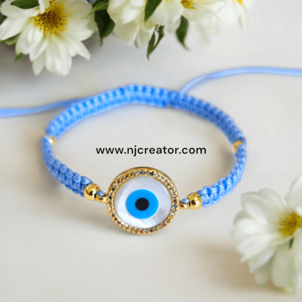 Handmade Evil Eye Rakhdi – Protection & Positivity for Raksha Bandhan