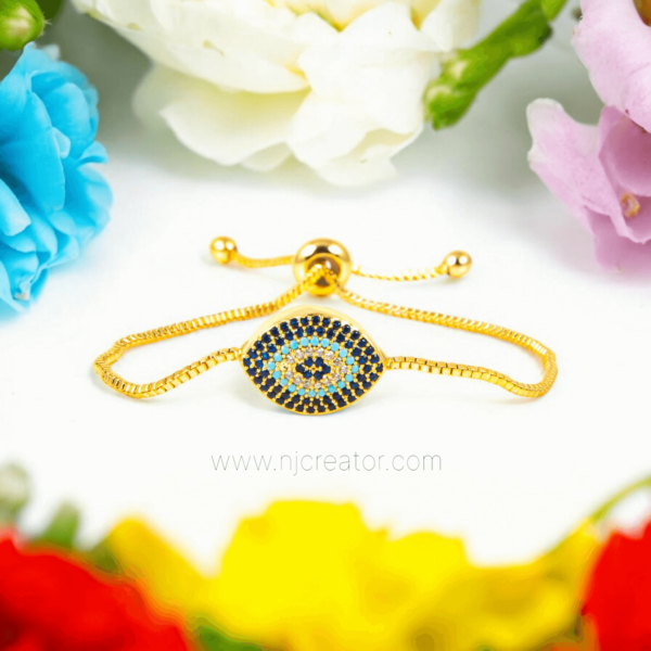 Evil Eye Najar Bracelet  Z4 - Zircon Stone Bracelet Gold plated