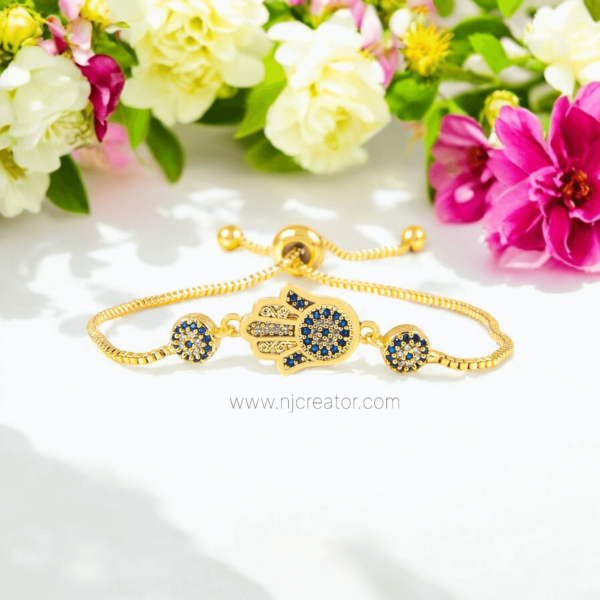 Evil Eye Najar Bracelet  Z7 - Zircon Stone Bracelet Gold plated