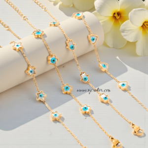 Evil Eye 18K Gold Plated Bracelet – Anti-Tarnish & Long-Lasting | Product Code "B114"