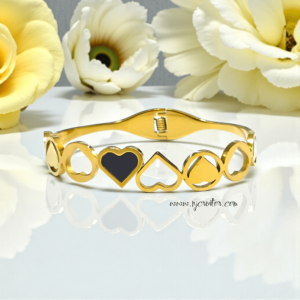 18k Gold Plated Bracelet "Echoes of the Heart" | Anti- Tarnish Product Code "B1244"