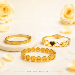 18k Gold Plated Bracelet "Echoes of the Heart" | Anti- Tarnish Product Code "B1244"