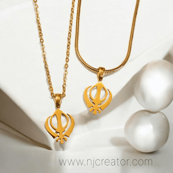 Khanda Necklace | 18k Gold plated