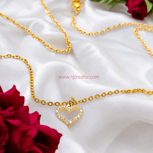 Heart Necklace 02 | 18k Gold plated