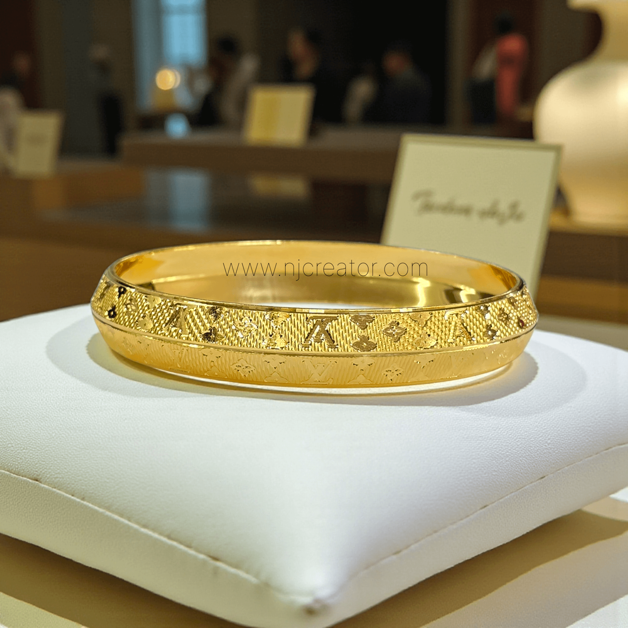 One Gram Gold | LV inspired Men ਕੜਾ Kada | Product Code:- K138 | Elegant Daily Wear - Image 3