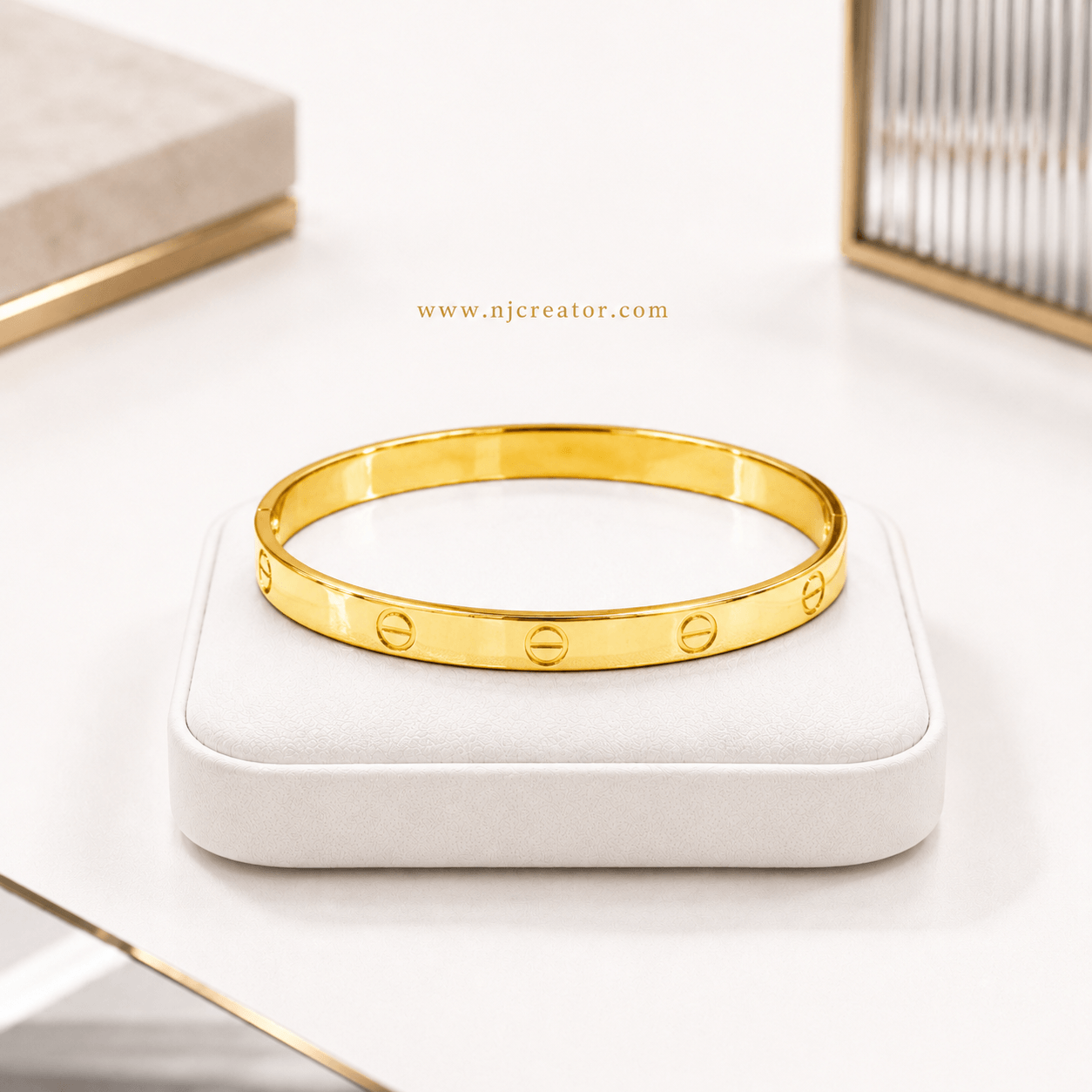 "K210-2" Cartier Inspired Bracelet with or without stone | Everyday wear - Durable - Anti Tarnish