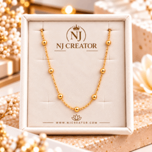 "NJ-CH-001 | 24k Gold plated chain 18 inch ling | Water-resistant | Anti Tarnish | Wear 24x7 | Suitable for all occasions