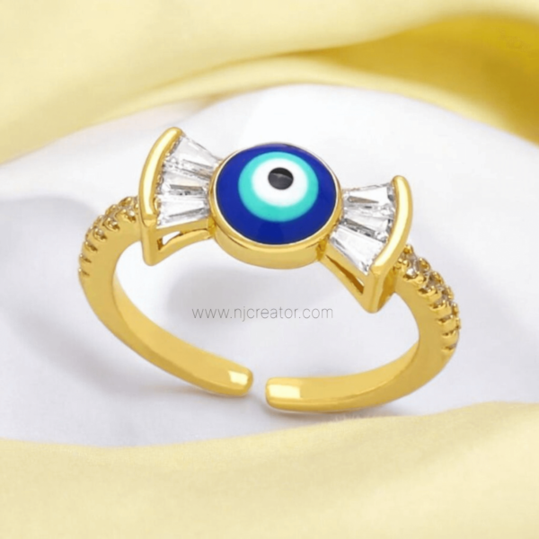 Evil Eye Bow Ring