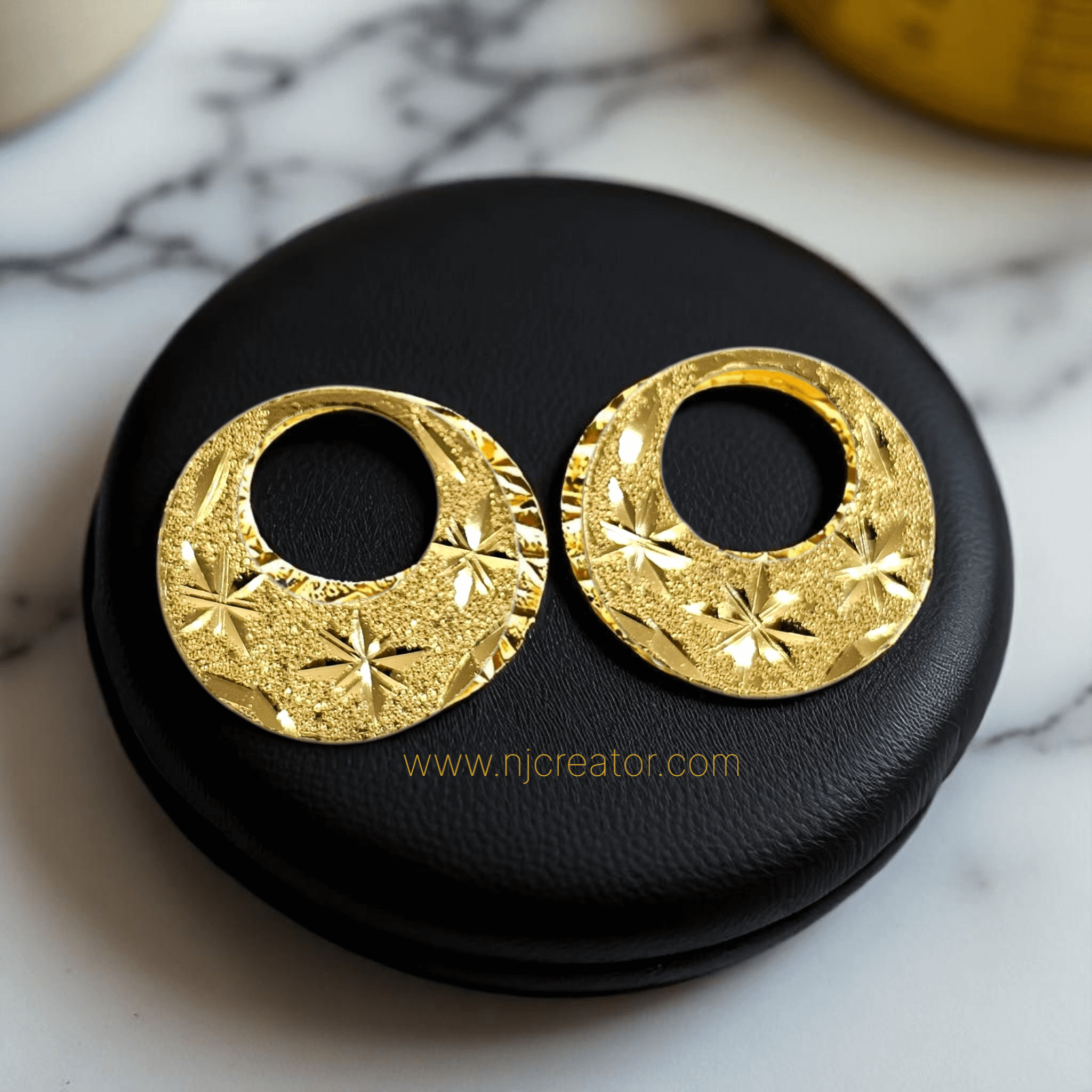 Gold Plated Natiya 2.5cm - Two design in one NT02