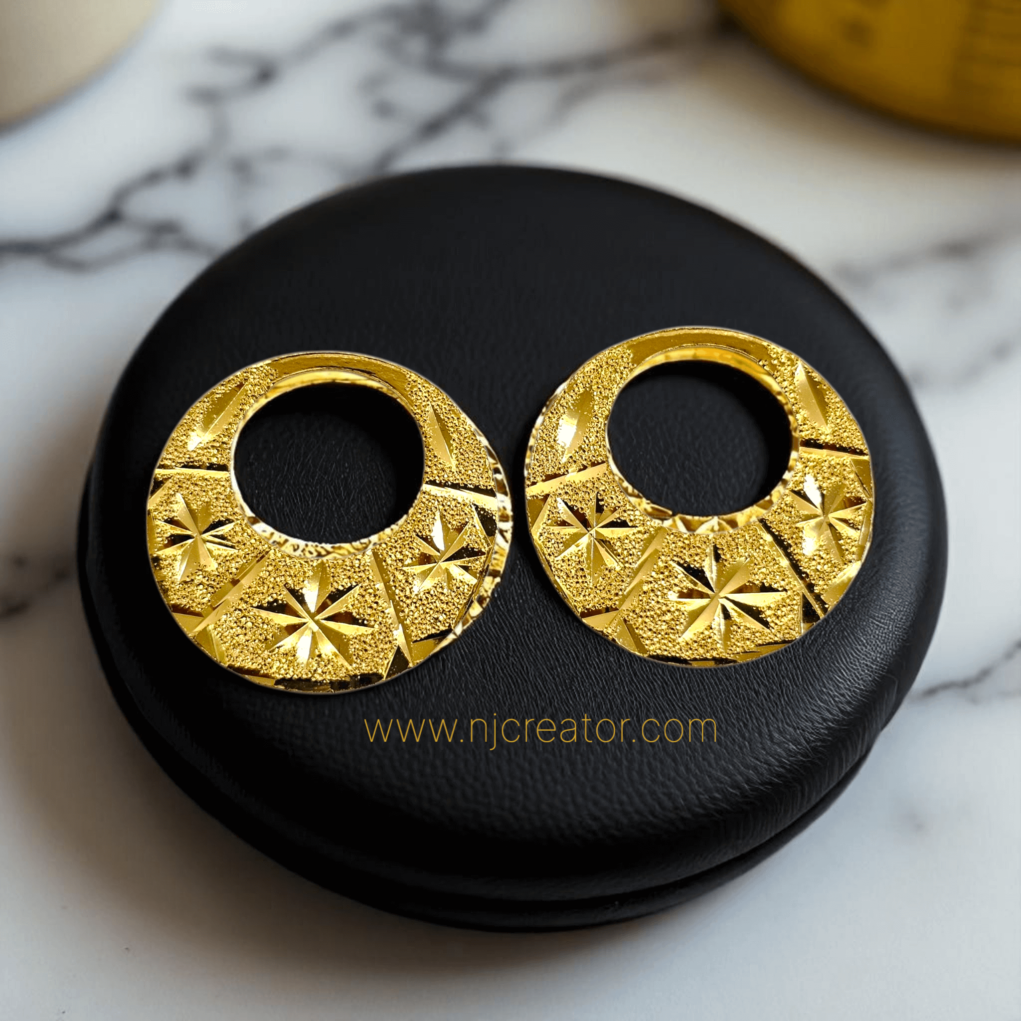 Gold Plated Natiya 2.5cm - Two design in one NT01