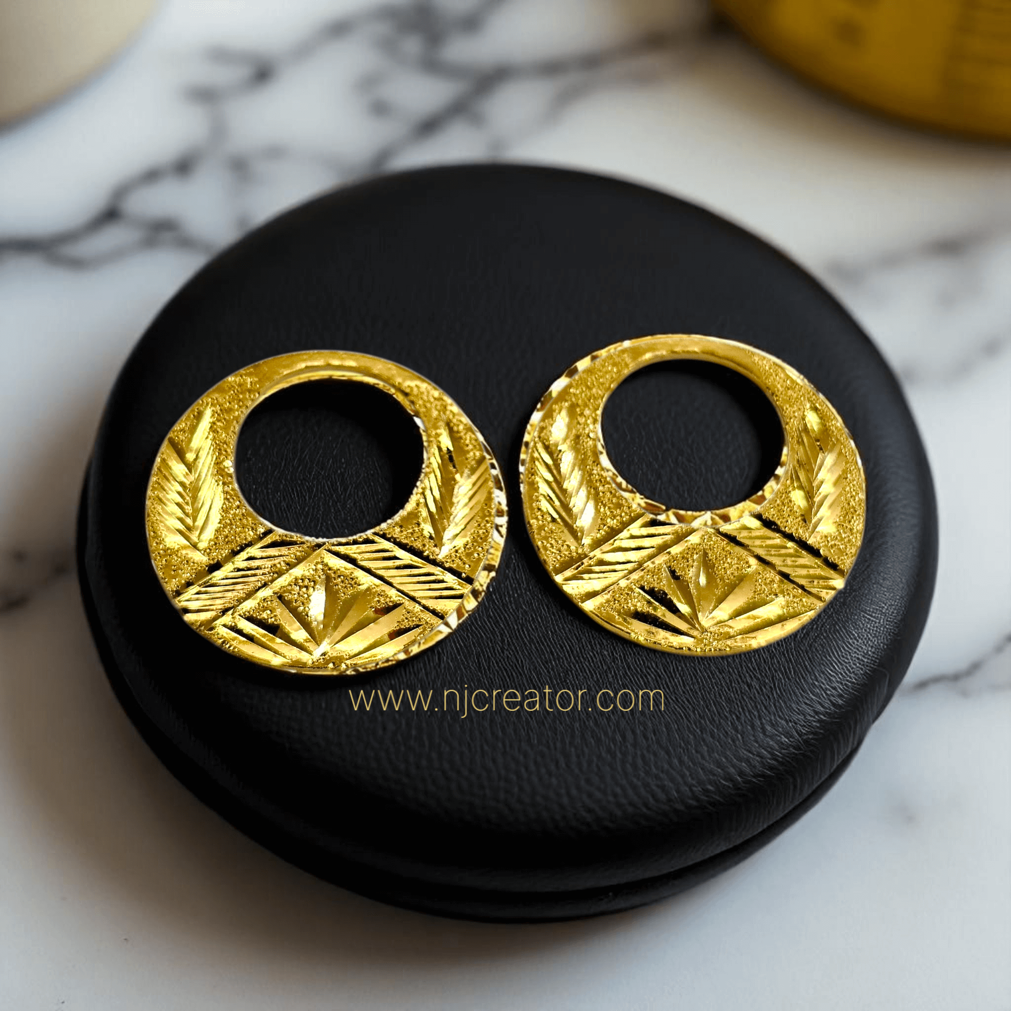 Gold Plated Natiya 2.5cm - Two design in one NT01 - Image 2