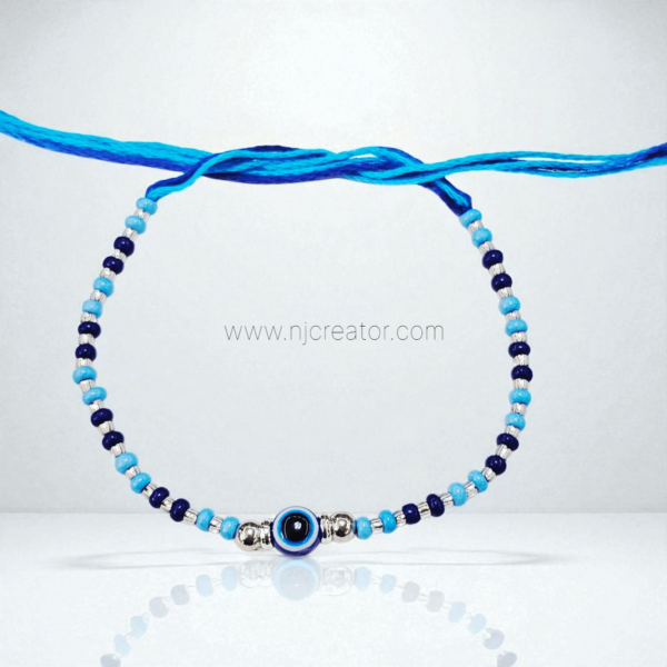 Handmade Evil Eye Rakhdi - Perfect For kids and adults - Image 2