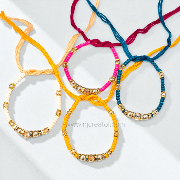 Premium Dhaga Rakhdi - Assorted colors | Price per pc