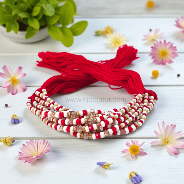 Assorted colors rakhdi Dhaga | Price per pc | 10 different designs - Image 3