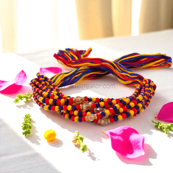 Assorted colors rakhdi Dhaga | Price per pc | 10 different designs - Image 4