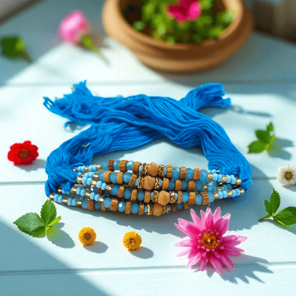 Assorted colors rakhdi Dhaga | Price per pc | 10 different designs - Image 10