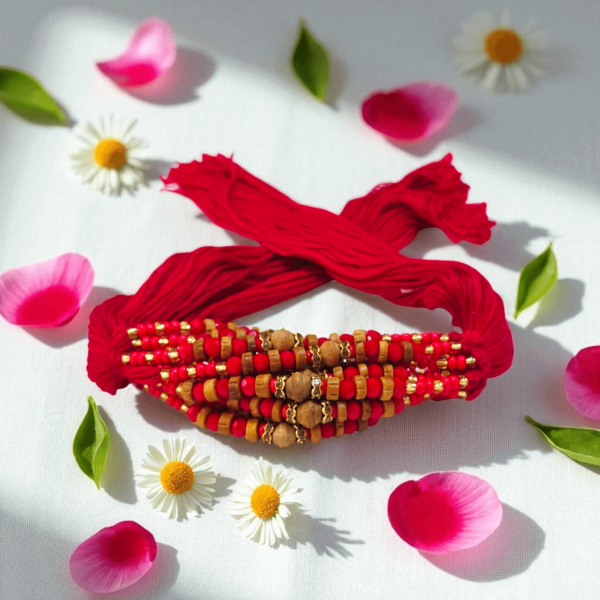 Assorted colors rakhdi Dhaga | Price per pc | 10 different designs - Image 9