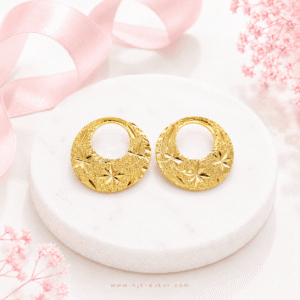 "NT02" 22k Gold Plated Natiya size 2.5cm - Two design in one NT02