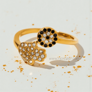 18k Gold plated Ring | Anti-Tarnish | Evil Eye | Waterproof | R353