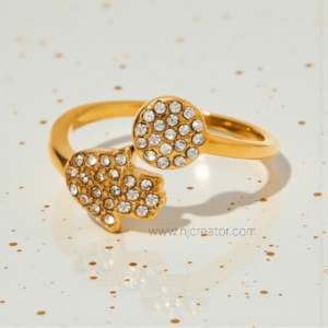 18k Gold plated Ring | Anti-Tarnish | Hamsha hand Ring