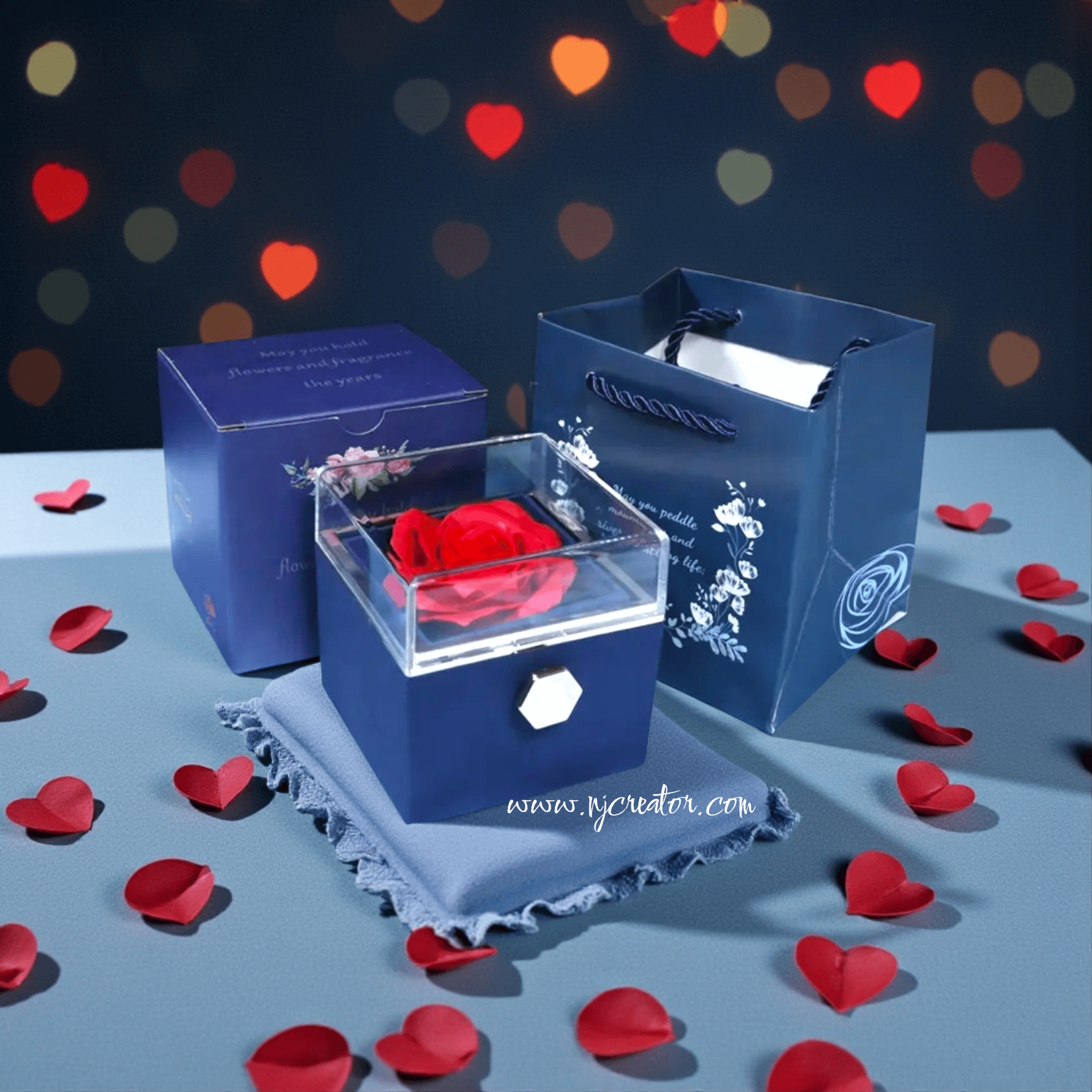 Blue Gift Box Packing | Individual Box - Pick Necklace or chains from Jewelry section