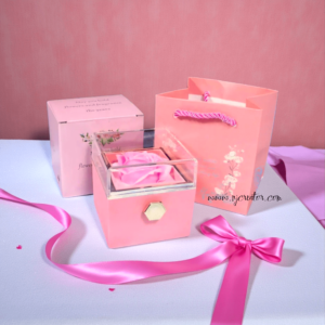 Pink Valentines Gift Box Packing | Individual Box or with with Women Necklace chains BOX_PINK