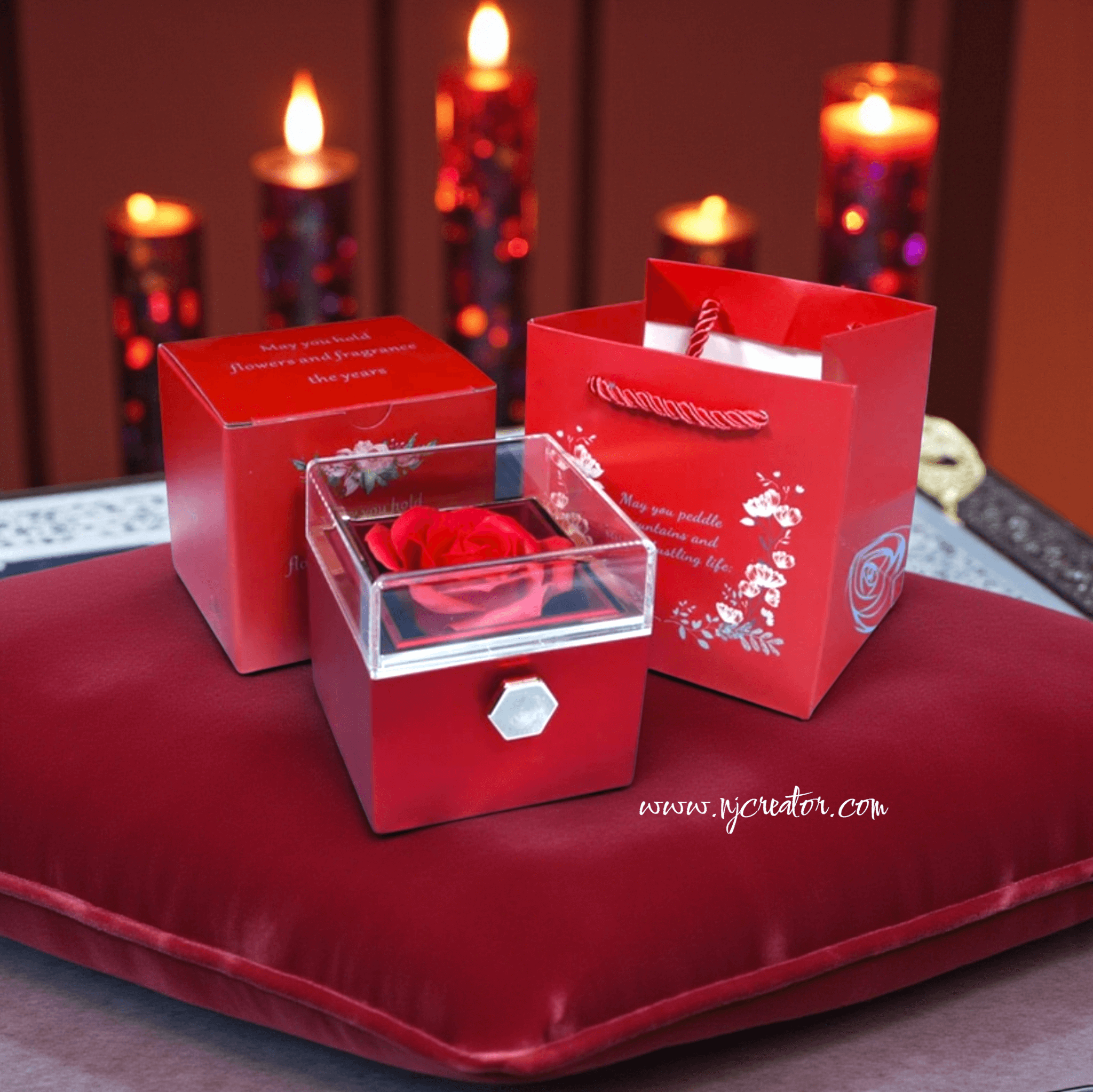 Red Gift Box Packing | Individual Box - Pick Necklace, chains or rings from Jewelry section