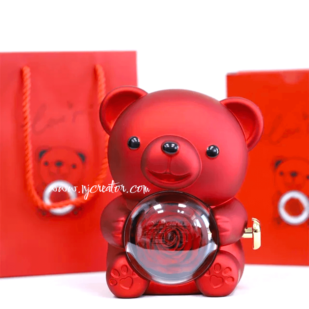Red Teddy Valentines Gift Box Packing | An Immortal Gift for Valentine’s, Because Love Should Last Forever