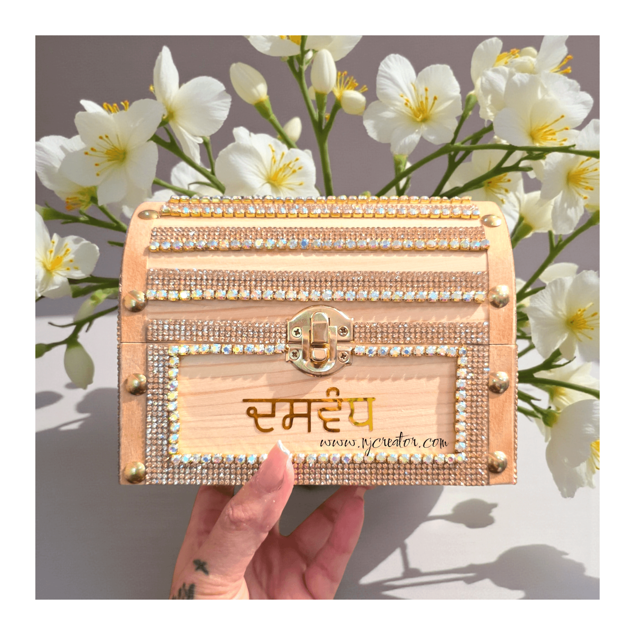 Gupat Daswandh | A Sacred Giving Box Infused with Grace — Optional Citrine & Pyrite