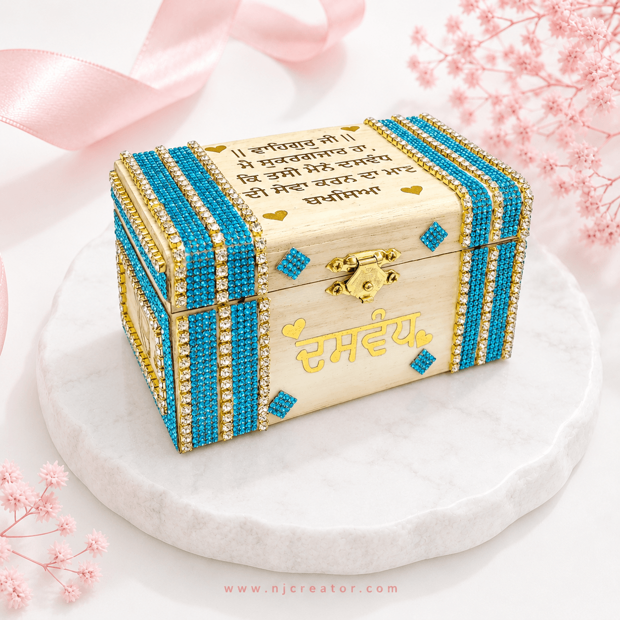 Daswand Box with or without pyrite Stone | Pyrite stone attracts prosperity, business growth, and financial stability | DAS122