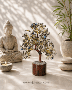 Pyrite Gemstone Tree | Abundance, Confidence & Luxury Spiritual Décor | NJCREATOR
