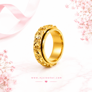 “R0017” 18K Gold Plated Ring for Men | One size "12"| Handcrafted Design | Designed to Last Long | Anti-Tarnish