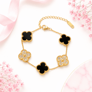 "V001" Clover Inspired Anti Tarnish | 18k Gold Plated Bracelet